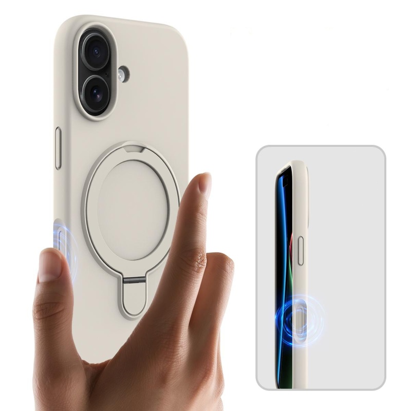 Etui Magnetic Ring Mag Safe do Apple iPhone 17 - Titanium