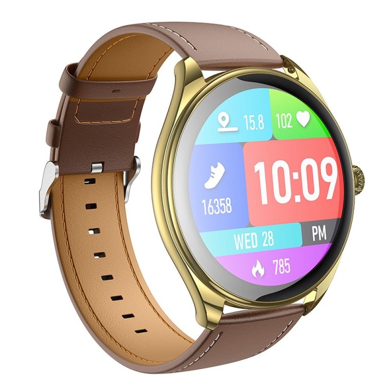 Smartwatch Hoco Y22 1,43" AMOLED IP67 z funkcją rozmowy - Złoty