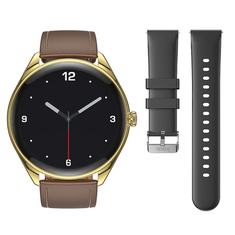 Smartwatch Hoco Y22 1,43" AMOLED IP67 z funkcją rozmowy - Złoty