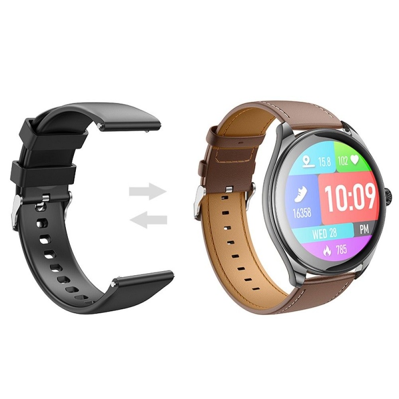 Smartwatch Hoco Y22 1,43" AMOLED IP67 z funkcją rozmowy - Czarny