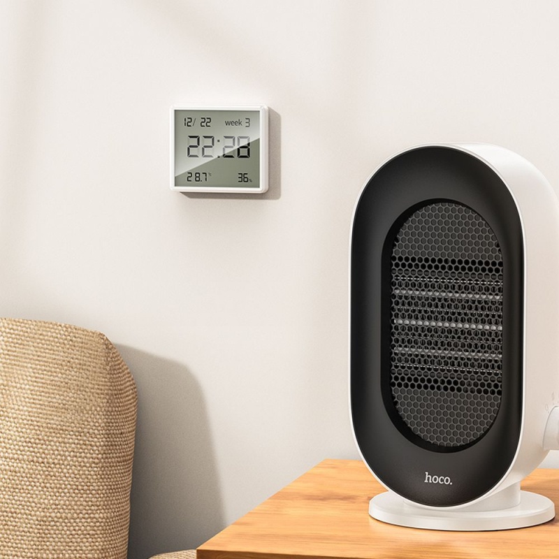 Termometr pokojowy HOCO HX41 - Stacja Pogodowa LCD + Bateria - Zestaw