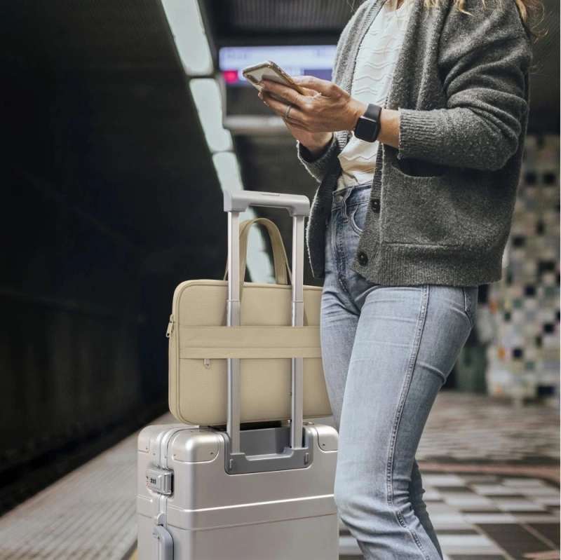 Torba Tech-Protect Carrying Bag na laptopa 15-16" - beżowa