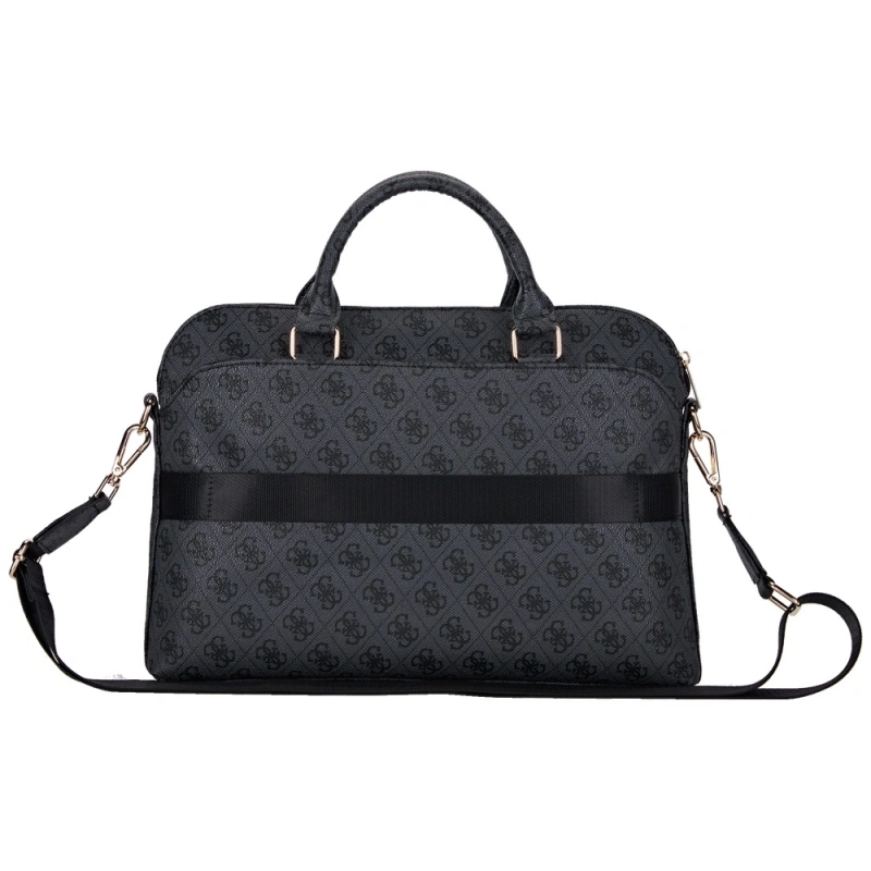 Torba Guess 4G Zipper Pocket Triangle Logo na laptopa 15" - Czarna