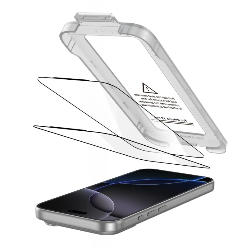 Szkło hartowane Tech-Protect Quick Set+ 2-pack na iPhone 17 Pro