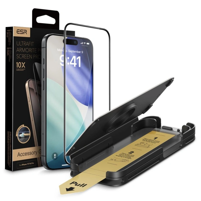 Szkło hartowane ESR UltraFit Armorite Pro do Apple iPhone 17 Pro
