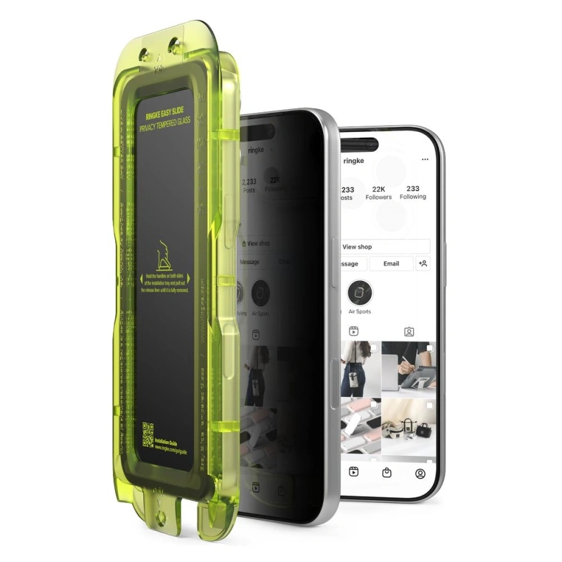 2x Szkło prywatyzujące Ringke Easy Slide 2-pack do iPhone 17 Pro