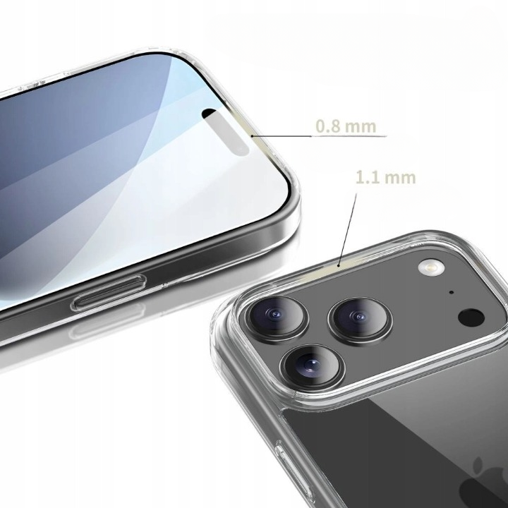 Etui Tech-Protect FlexAir Hybrid do iPhone 17 Pro - Przezroczyste