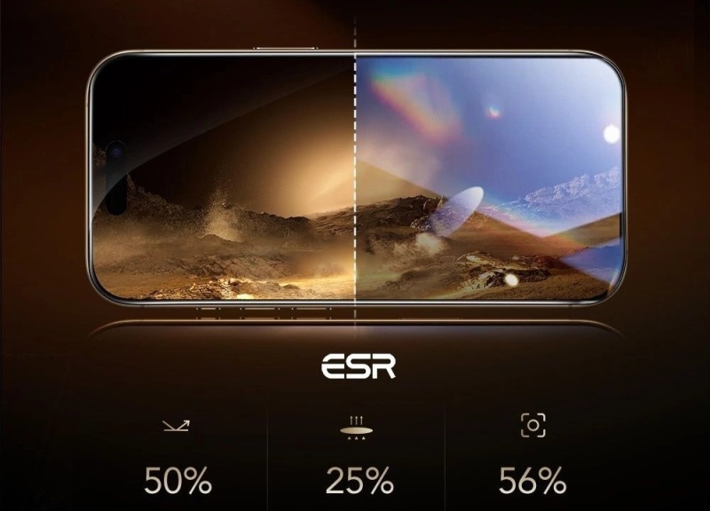 Szkło hartowane ESR UltraFit Armorite Pro do Apple iPhone 17 Pro