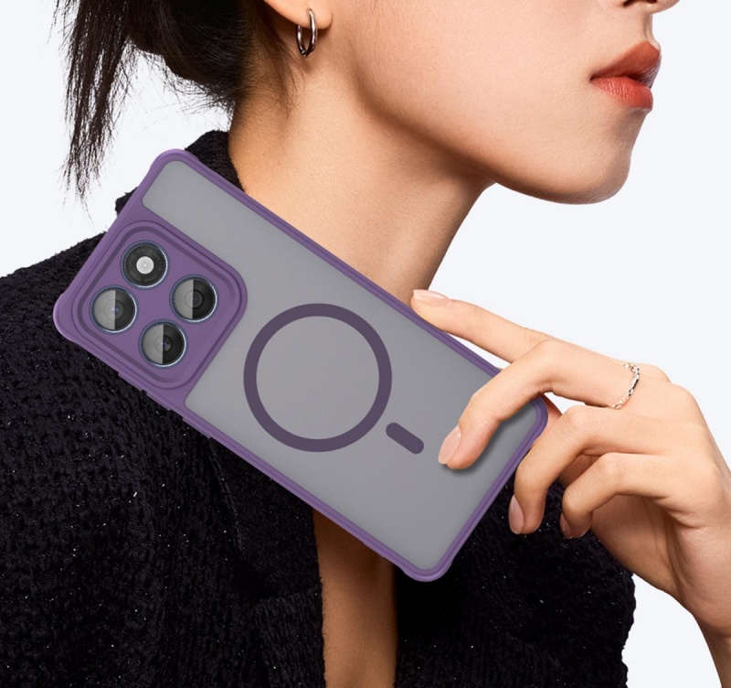 Etui Frozen MagSafe Case do Motorola Edge 60 Fusion - Fioletowy