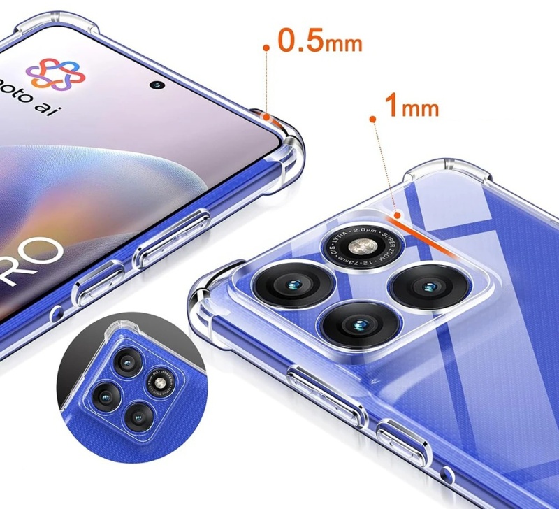 Etui przezroczyste Anti Shock do Motorola Edge 60 Pro