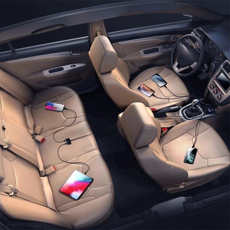 Ładowarka samochodowa 5x USB 6,2 A z przedłużaczem Joyroom JR-CL03