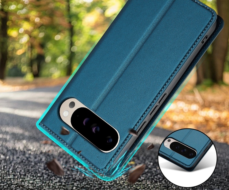 Etui portfelowe LC.IMEEKE do Google Pixel 10 / 10 Pro - Niebieski