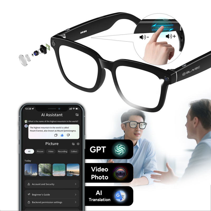 Blavec Smartglasses SG-01 – inteligentne okulary z AI