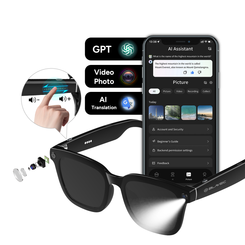 Blavec Smartglasses SG-01 – inteligentne okulary z AI