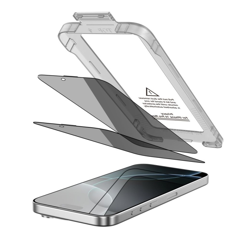 2x Szkło hartowane Tech-Protect Quick SET SPY+ do Apple iPhone 16 Pro