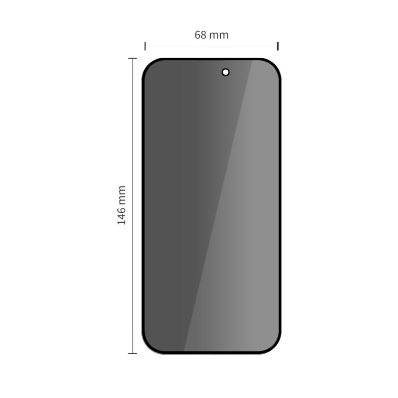 2x Szkło Prywatyzujące Tech-Protect SPY+ do Apple iPhone 16 Pro