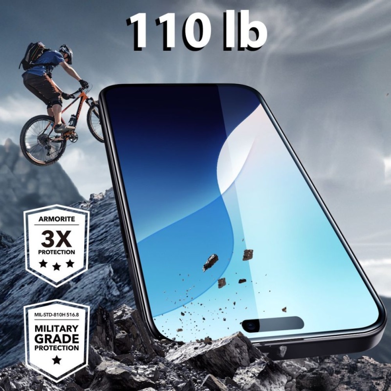 Szkło hartowane na ekran ESR Armorite do Apple iPhone 16 Pro
