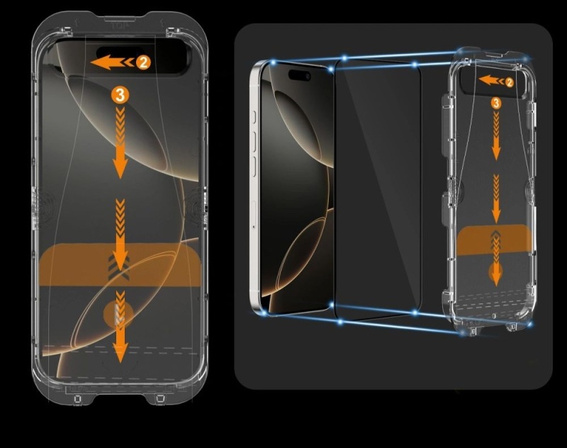 2x Szkło hartowane Tech-Protect Quick SET SPY+ do Apple iPhone 16 Pro
