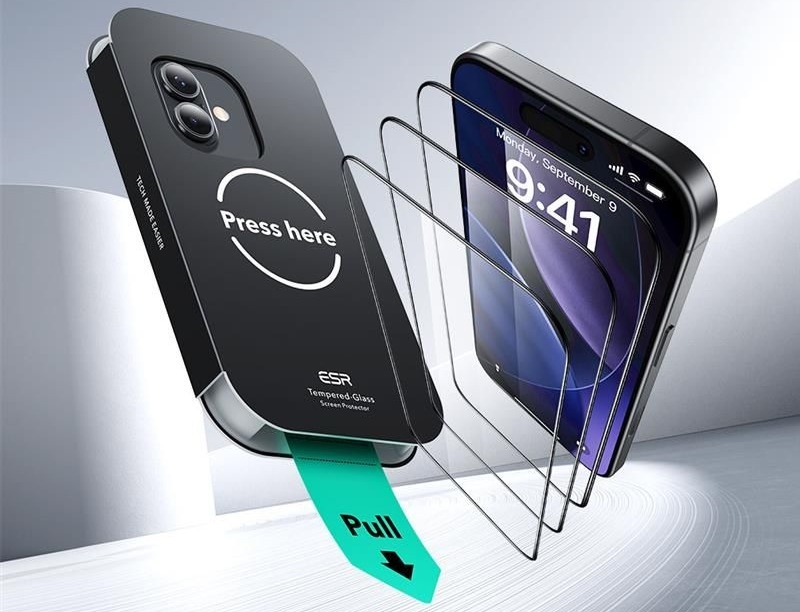 2x Szkło hartowane ESR UltraFit 2-pack do Apple iPhone 16 Pro