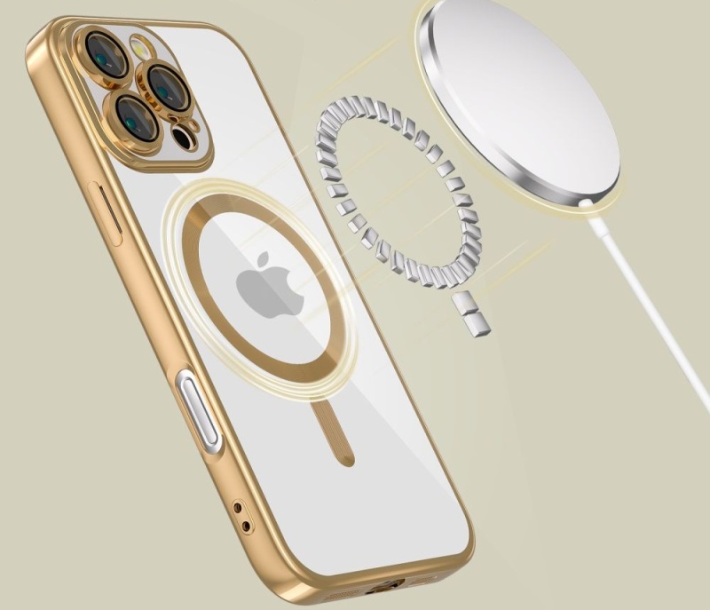 Etui Tech-Protect MagFlex MagSafe do Apple iPhone 16 Pro - Złoty