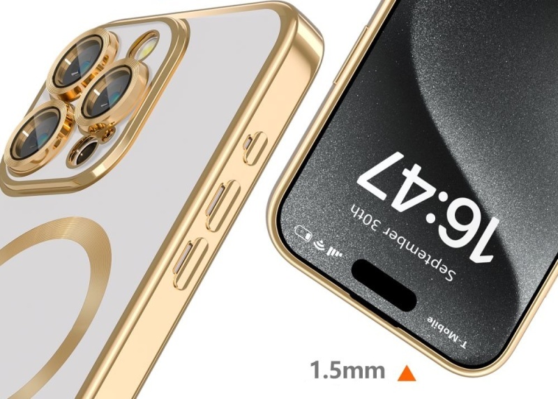 Etui Tech-Protect MagFlex MagSafe do Apple iPhone 16 Pro - Złoty
