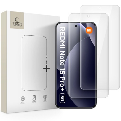 2x Szkło UV+ TECH-PROTECT UV+ 2-PACK do Xiaomi Redmi Note 15 Pro+ Plus
