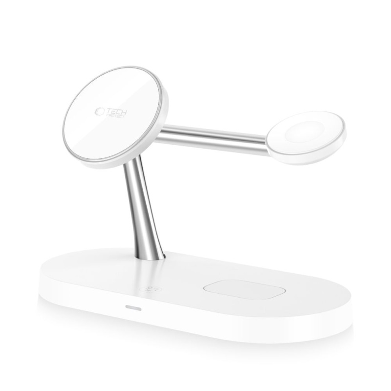 Ładowarka bezprzewodowa TECH-PROTECT A12 MagSafe 3in1 - Biały