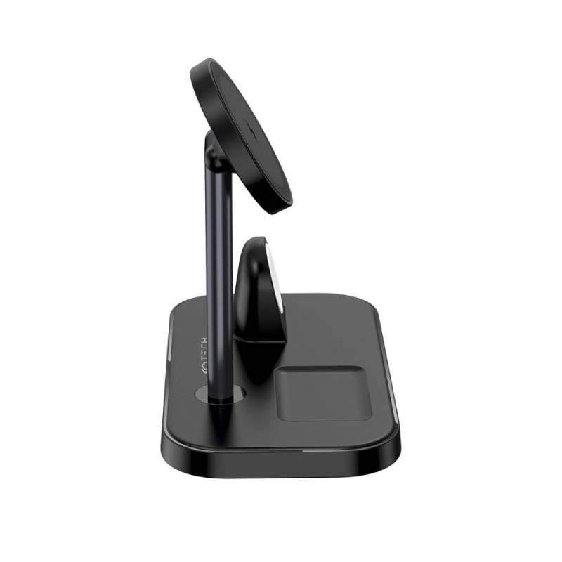 Ładowarka bezprzewodowa TECH-PROTECT QI 15W-A22 3IN1 - Czarna