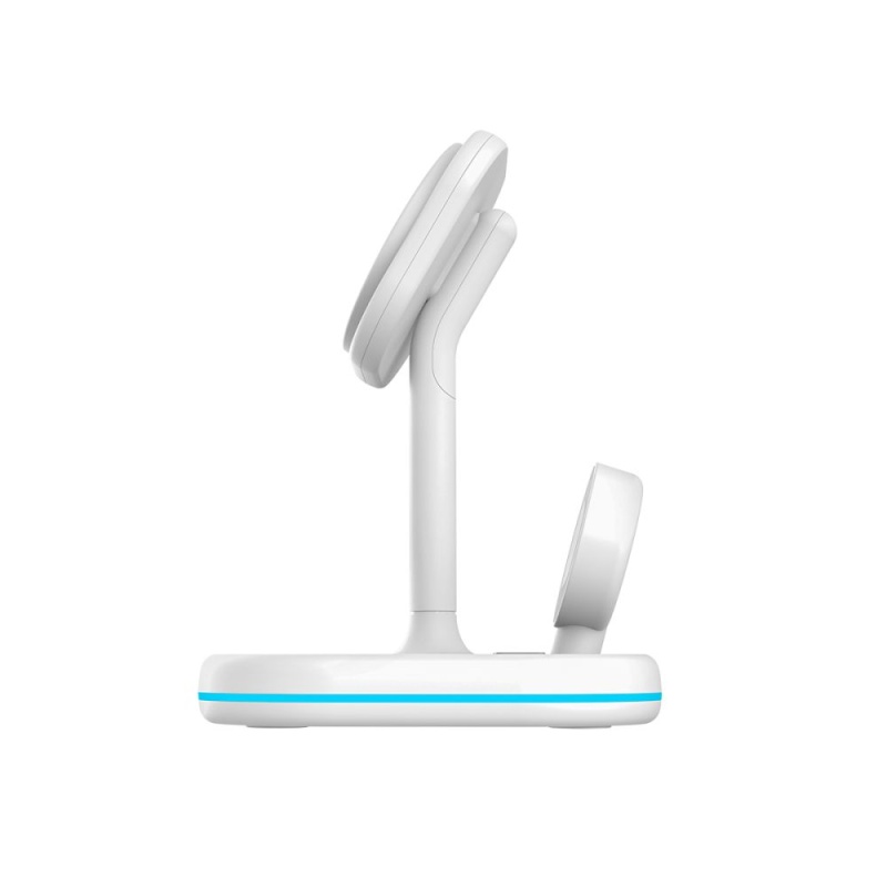 Ładowarka bezprzewodowa TECH-PROTECT QI 15W-A27 3in1 - Biała