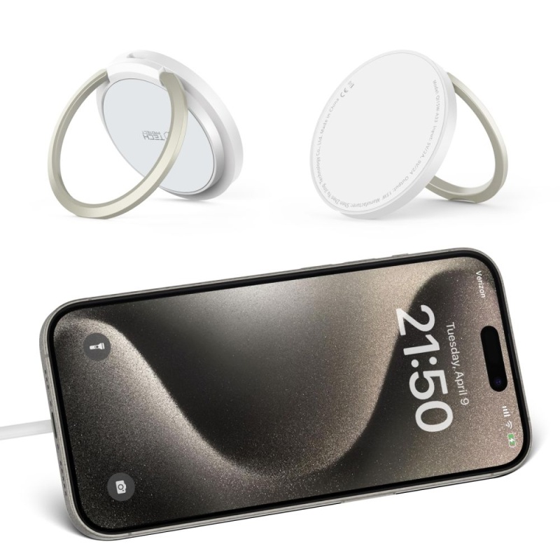 Ładowarka bezprzewodowa TECH-PROTECT MagSafe QI 15W-A33 - Biała