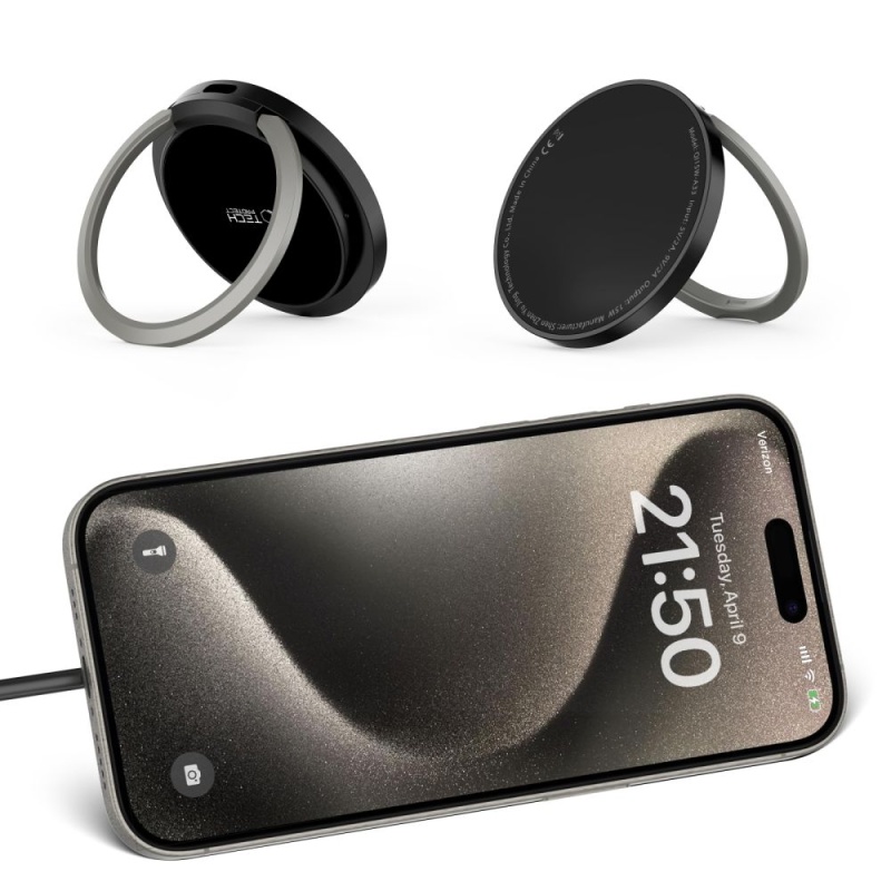 Ładowarka bezprzewodowa TECH-PROTECT MagSafe QI 15W-A33 - Czarny