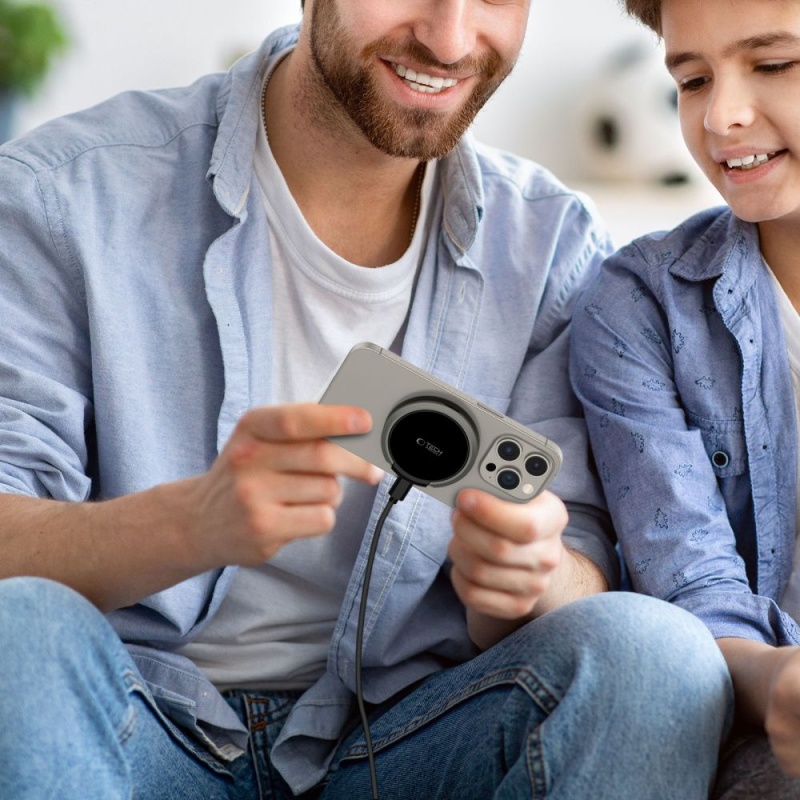 Ładowarka bezprzewodowa TECH-PROTECT MagSafe QI 15W-A33 - Czarny