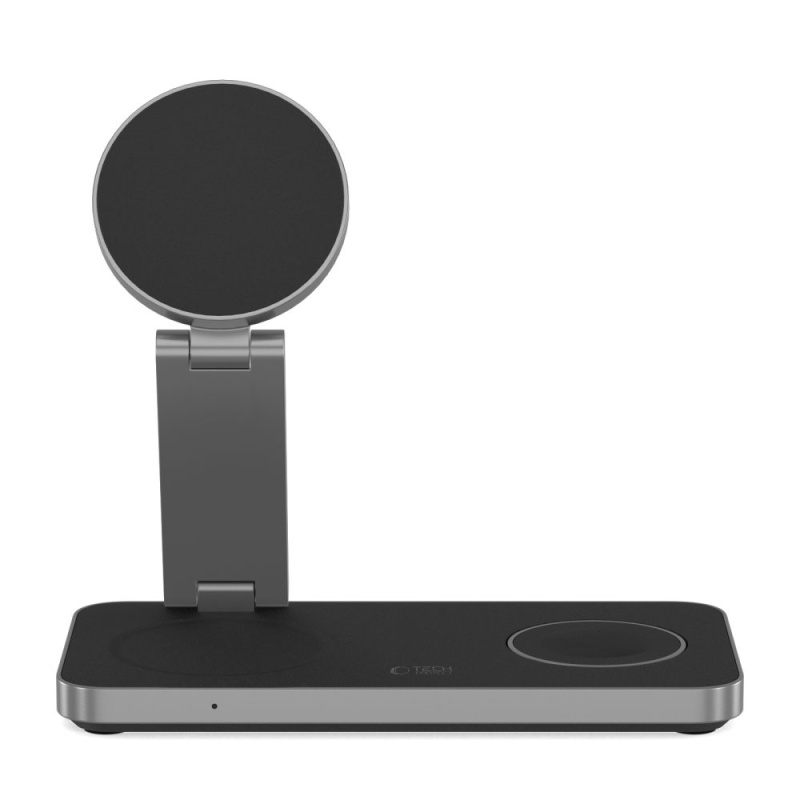 Ładowarka bezprzewodowa TECH-PROTECT MagSafe 3in1 QI 15W-A47 - Czarny