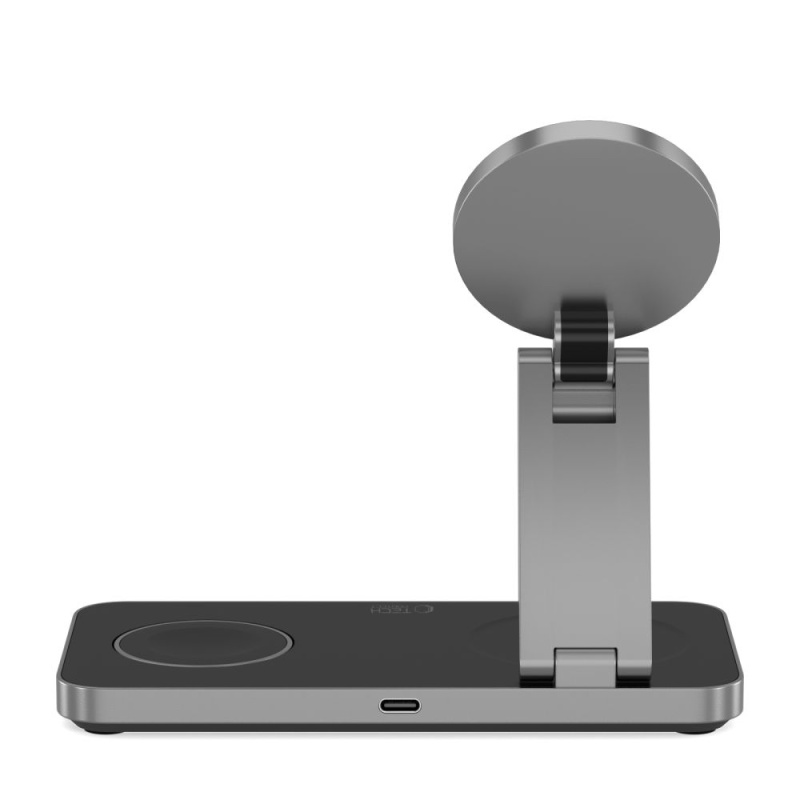 Ładowarka bezprzewodowa TECH-PROTECT MagSafe 3in1 QI 15W-A47 - Czarny