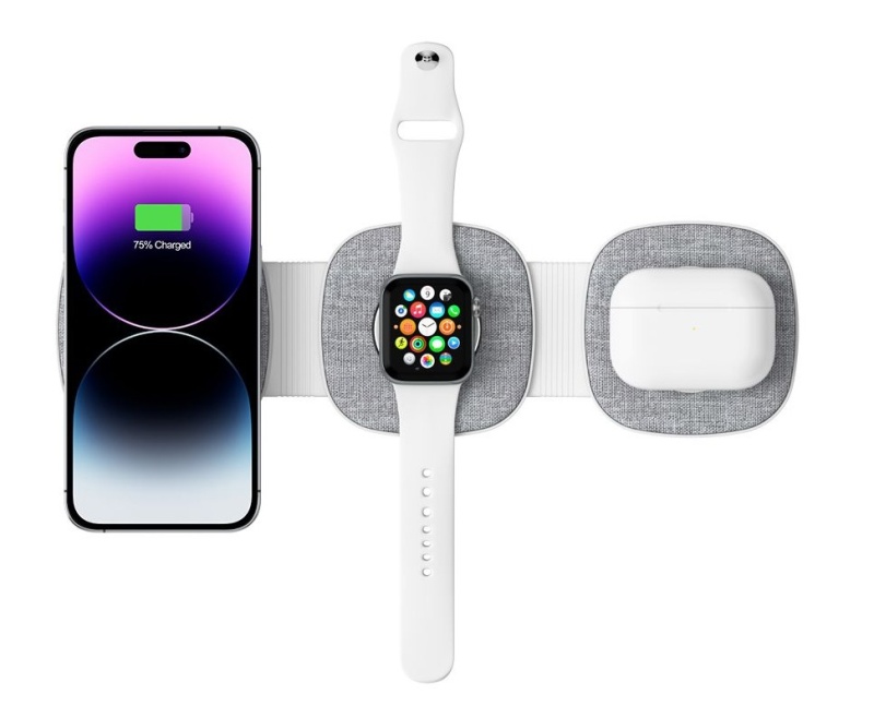 Ładowarka bezprzewodowa TECH-PROTECT A32 MagSafe 3in1 - Szara