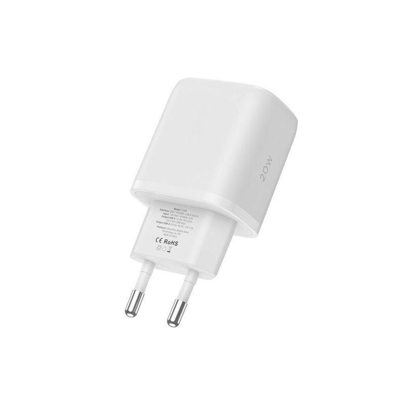 Ładowarka TECH-PROTECT C20W 2x USB PD 20W / QC3.0 + kabel USB C