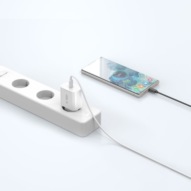 Ładowarka TECH-PROTECT C20W PD 20W / QC3.0 + kabel USB C