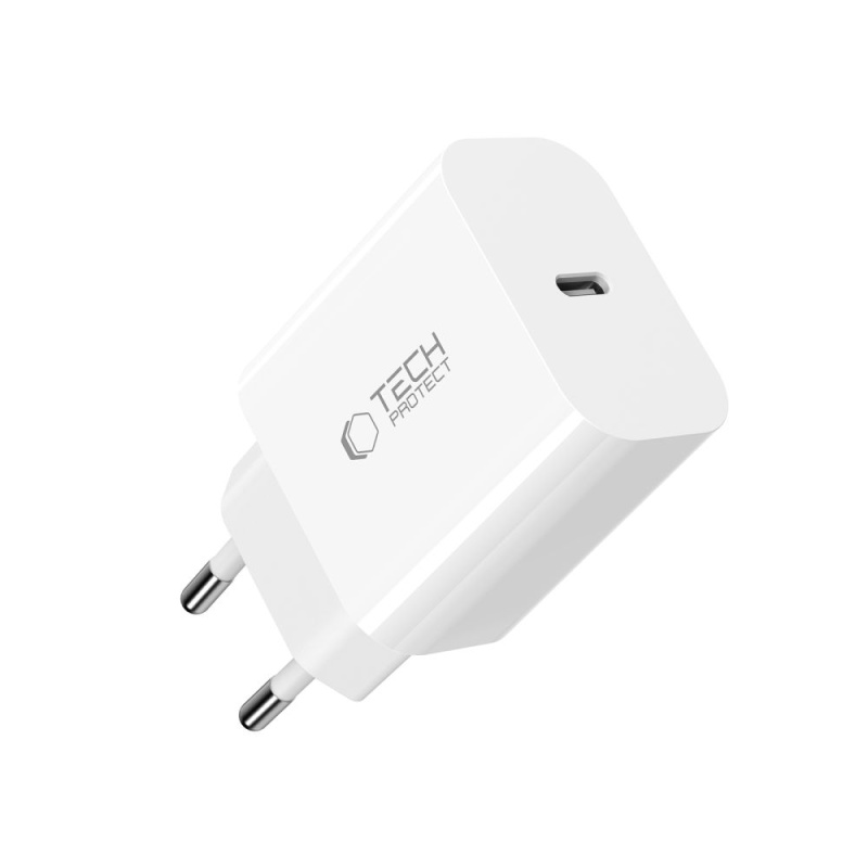 Ładowarka TECH-PROTECT C20W PD 20W + kabel Lightning do iPhone