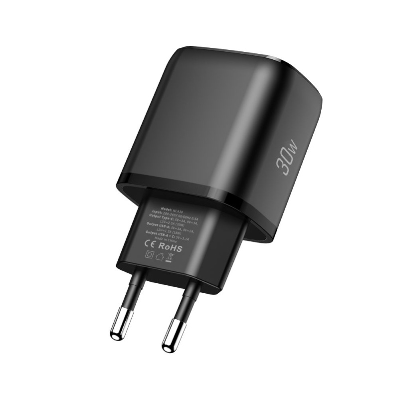 Ładowarka TECH-PROTECT C20W 2x USB PD 20W / QC3.0 - Czarna
