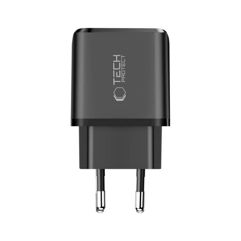 Ładowarka TECH-PROTECT C20W 2x USB PD 20W / QC3.0 - Czarna