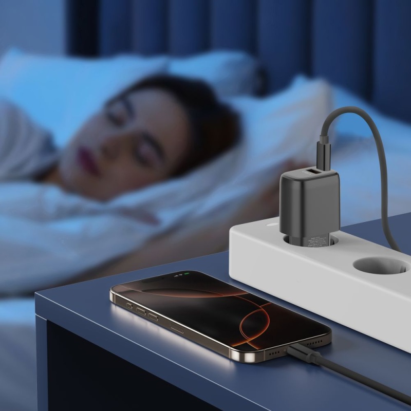 Ładowarka TECH-PROTECT C20W 2x USB PD 20W / QC3.0 - Czarna