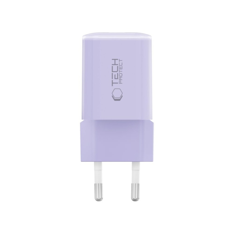 Ładowarka TECH-PROTECT NCM33 2x USB PD 33W / QC3.0 - Fioletowa