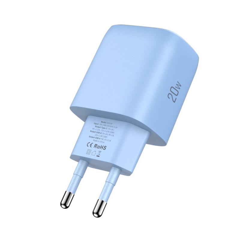 Ładowarka sieciowa TECH-PROTECT NCA25 20W PD / QC3.0 - Niebieska