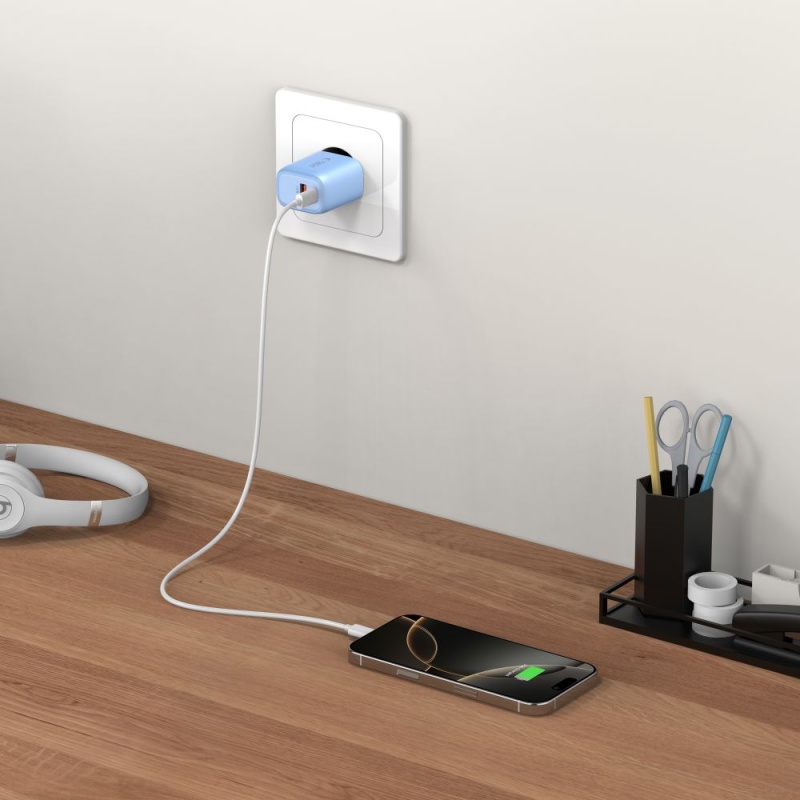 Ładowarka sieciowa TECH-PROTECT NCA25 20W PD / QC3.0 - Niebieska
