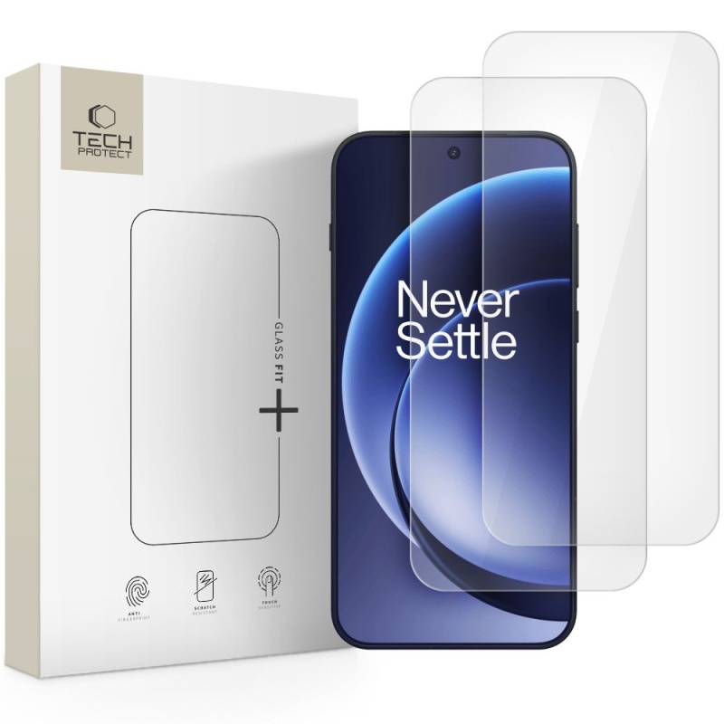 zkło na ekran TECH-PROTECT GLASS FIT+ 2-PACK do OnePlus 15
