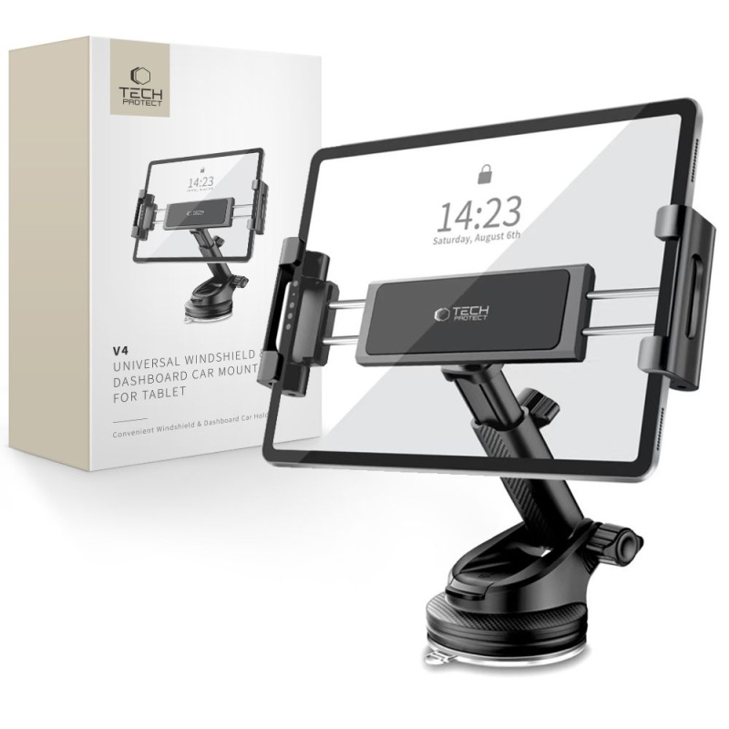 Uchwyt samochodowy na tablet do szyby lub deski Tech-Protect V4