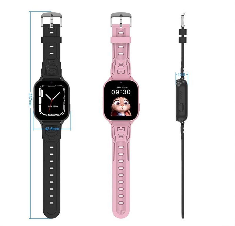 Smartwatch dla dzieci Blavec K-02 1,69" 4G GPS z funkcją rozmów