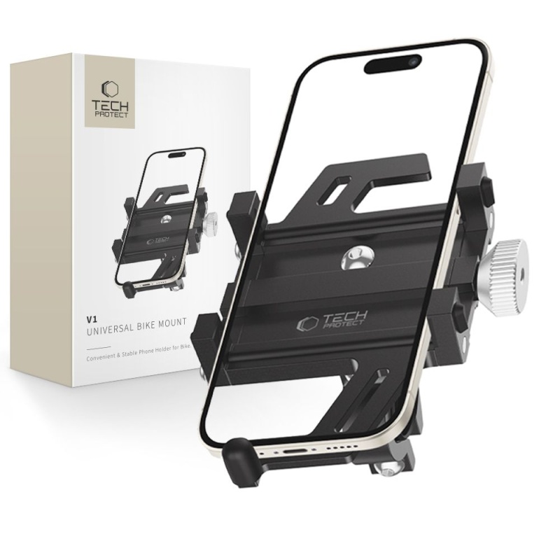 Uchwyt rowerowy TECH-PROTECT V1 UNIVERSAL Bike Mount BLACK