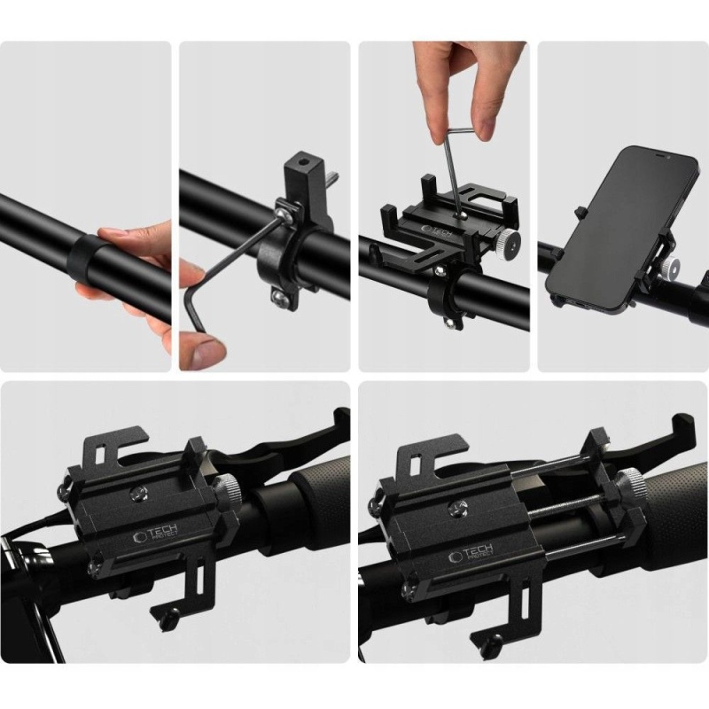 Uchwyt rowerowy TECH-PROTECT V1 UNIVERSAL Bike Mount BLACK