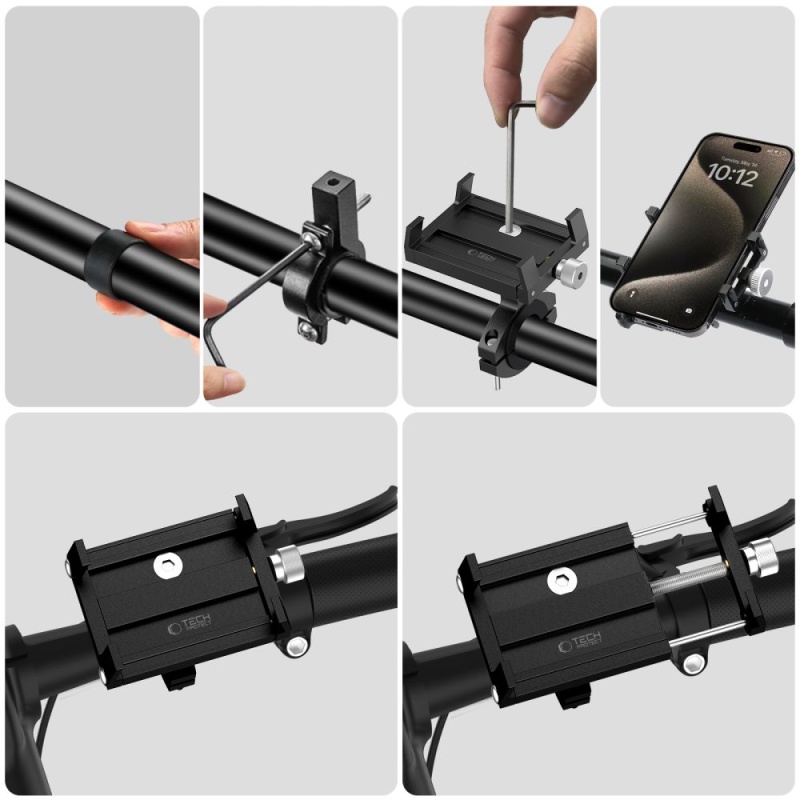 Uchwyt rowerowy TECH-PROTECT V4 UNIVERSAL Bike Mount BLACK